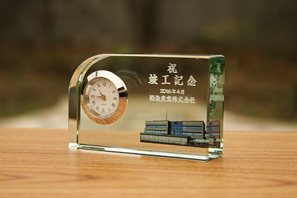 YOB073 FLコーナーカット時計　(カラー加工対応商品)