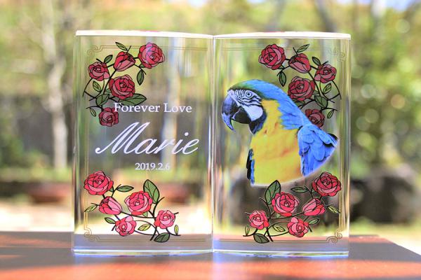 YOB006 ブック オープンタイプ カラー加工ペット位牌