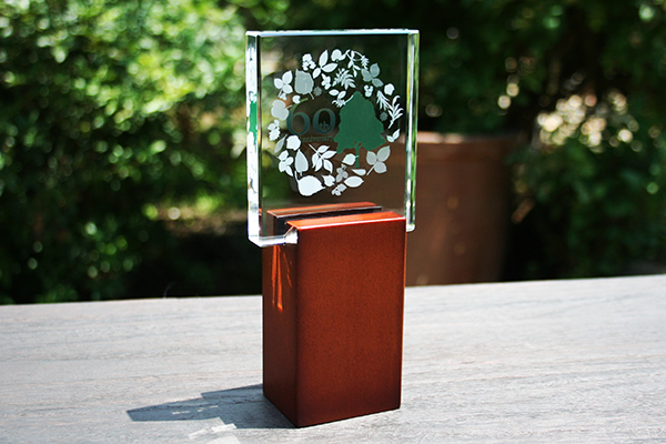 YTR103　グラスボード ウッドスタンド付