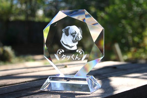 YRI010 　メモリアル星型スタンド　2D加工ペット位牌