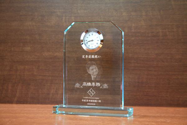 YTR009　FLコーナーカットスタンド時計